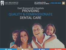 Tablet Screenshot of eastbrunswickdentist.com